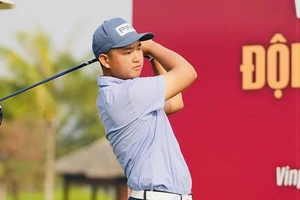 Tay golf Anh Minh là một trong những người thi đấu tốt từ SEA Games 31 tới nay. Ảnh: VGA