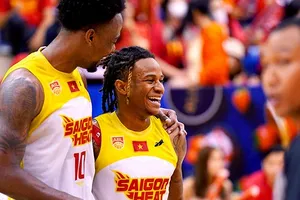 Cầu thủ Saigon Heat có chiến thắng quan trọng để tiếp tục nuôi cơ hội giành vô địch ABL 2023. Ảnh: SG.HEAT