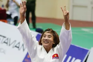 Võ sĩ Hoàng Thị Tình là một trong những niềm hy vọng của judo Việt Nam tại SEA Games 32. Ảnh: DŨNG PHƯƠNG