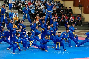 Vovinam Việt Nam vừa tham dự giải vô địch Đông Nam Á 2023 ở Campuchia cuối tháng 3 để hướng tới SEA Games 32. Ảnh: CAMSOC