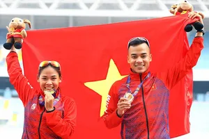 Chị em Thanh Phúc, Thành Ngưng từng giành được suất Olympic qua các giải thi đấu đi bộ vô địch châu Á nhưng hiện tại chuẩn Olympic là rất cao. Ảnh: NHẬT ANH