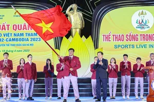 Mỗi tuyển thủ tham dự Đoàn thể thao Việt Nam đều có quyết tâm giành vinh quan cho tổ quốc cũng như mang kết quả cao nhất về cho đơn vị của mình. Ảnh: LƯỢNG LƯỢNG