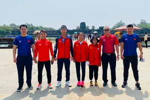 Các tuyển thủ marathon đã được thời gian tập luyện làm quen tại Campuchia trước khi tranh tài chính thức. Ảnh: MINH CHIẾN