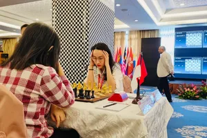 Kim Phụng đã có suất dự World Cup 2023 sau khi vô địch giải châu Á (khu vực 3.3). Ảnh: MINH MINH