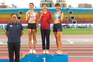 Nguyễn Thị Huyền có thành tích HCV tại giải đấu ở Đài Bắc Trung Hoa ngay sau SEA Games 32. Ảnh: BTC