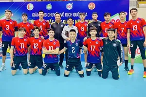 Đội bóng chuyền nam Đà Nẵng đang chuẩn bị chuyên môn hướng tới vòng 2 giải vô địch quốc gia năm nay khi được tổ chức trên sân nhà. Ảnh: MINH MINH