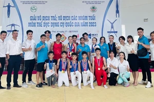 Đội TDDC trẻ TPHCM xếp nhất toàn đoàn lần này. Ảnh: MINH SANG