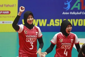 Megawati (3) là một trong những cầu thủ tốt nhất của bóng chuyền nữ Đông Nam Á lúc này nhưng cô không thể sang khoác áo đội Ngân hàng Công thương năm nay. Ảnh: AVC