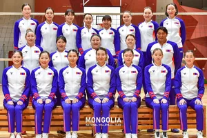 Đội tuyển bóng chuyền nữ Mông Cổ không tới Việt Nam lần này. Ảnh: MGLVOLLEYBALL