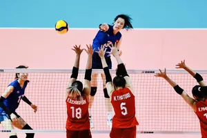 Đội tuyển bóng chuyền nữ Việt Nam đã gặp Thái Lan tại chung kết SEA Games 32 nhưng chưa có chiến thắng. Ảnh: DŨNG PHƯƠNG