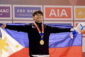 Yulo từng dự SEA Games 32 nhưng không tham gia ASIAD 19 do vướng lịch với giải vô địch thế giới 2023. Ảnh: PHIGYM