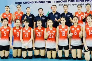 Đội bóng chuyền nữ U23 trẻ của Binh chủng Thông tin liên lạc đã giành ngôi vô địch giải U23 toàn quốc năm nay. Ảnh: BTLTT
