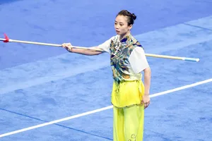 Thúy Vi tiếp tục có mặt trong thành phần đội wushu Việt Nam dự giải vô địch thế giới 2023. Ảnh: LƯỢNG LƯỢNG