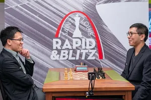 Lê Quang Liêm đang dự giải St Louis 2023 ở Mỹ. Ảnh: GCT