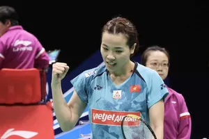 Thùy Linh có chiến thắng tại vòng 2 đơn nữ giải Masters Trung Quốc 2023. Ảnh: CHINA MASTERS 