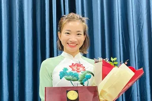 Nguyễn Thị Oanh đã được giải thưởng Phụ nữ Việt Nam 2023. Ảnh: OANH NGUYỄN