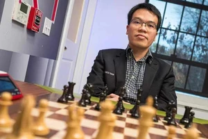 Liêm dự giải St Louis Chess 2023 mới đây. Ảnh: ST.LOUIS CHESS