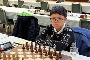 Kỳ thủ Đầu Khương Duy đang thực hiện chương trình tập huấn dài ngày tại Hungary. Ảnh: LƯƠNG TRỌNG MINH