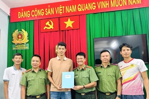 Phạm Thái Hưng đã gia nhập đội nam Công an TPHCM. Ảnh: THÁI HƯNG