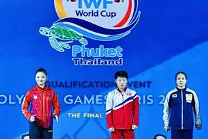 Khổng Mỹ Phượng đã giành kết quả 1HCB, 2 HCĐ tại hạng 45kg cho thể thao Việt Nam. Ảnh: MINH MINH 