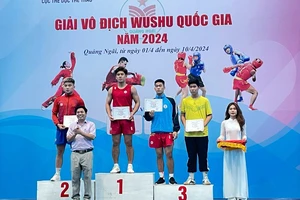 Các VĐV wushu đã kết thúc tranh tài giải vô địch quốc gia năm nay. Ảnh: MINH MINH