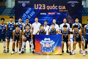 Bóng rổ nam Hà Nội đã có chiến thắng để vô địch giải U23 năm nay. Ảnh: VBF