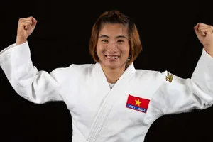 Hoàng Thị Tình và đồng đội thi đấu ở Kazakshtan nhưng không có kết quả chiến thắng. Ảnh: IJF