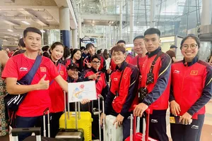 Đội tuyển điền kinh Việt Nam đã có mặt tại Thái Lan. Ảnh: M.HÙNG