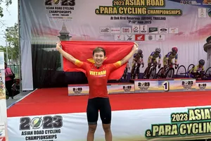 Nguyễn Thị Thật sẽ thi đấu giải vô địch châu Á 2024 ở Kazakshtan để bảo vệ ngôi vô địch từng có ở năm 2023. Ảnh: XĐVN