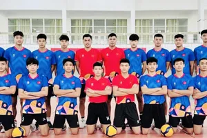 Đội bóng chuyền nam trẻ U20 Việt Nam đã quyết định danh sách 12 cầu thủ thi đấu tại Thái Lan tới đây. Ảnh: VFV