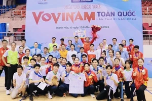 Đội vovinam TPHCM có kết quả cao ở giải năm nay. Ảnh: VSA