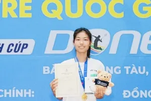 Trần Thị Ánh là đương kim vô địch đơn nữ cầu lông trẻ Việt Nam được tham dự giải vô địch trẻ châu Á lần này. Ảnh: MINH MINH