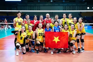 Bóng chuyền nữ Việt Nam tiếp tục tăng bậc trên bảng xếp hạng thế giới. Ảnh: FIVB