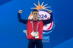 Trịnh Văn Vinh đang chuẩn bị tích cực tại Paris để hướng đến thi đấu chính thức Olympic 2024. Ảnh: H.HÙNG