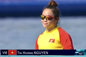 Nguyễn Thị Hương là người thi đấu cuối cùng của Đoàn thể thao Việt Nam tại Olympic 2024. Ảnh: DUATHUYENVN