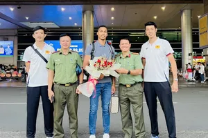 Ngoại binh người Cuba đã tới với đội nam Công an TPHCM. Ảnh: THÁI HƯNG