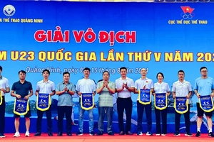 Các đơn vị góp mặt giải đấu kiếm U23 vô địch quốc gia 2024. Ảnh: HÀ PHONG 