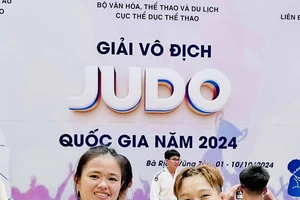 Nguyễn Thị Thanh Thủy đã hồi phục chấn thương và thi đấu, giành HCV giải judo vô địch quốc gia 2024. Ảnh: TH.THỦY