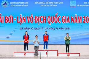 Nguyễn Thúy Hiền có các kết quả HCV ngay ngày đầu giải vô địch quốc gia 2024. Ảnh: VASA