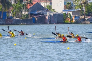 VĐV đã thi đấu các nội dung của canoeing tại giải vô địch quốc gia năm nay. Ảnh: HPGOV