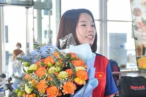 Nguyễn Thùy Linh là VĐV cầu lông tiêu biểu của đội tuyển Việt Nam đang tập huấn tại Bắc Ninh. Ảnh: UPES1