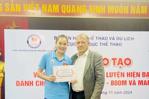 Quách Thị Lan đã hoàn thành khóa học lần này của điền kinh Việt Nam. Ảnh: DIENKINHVN