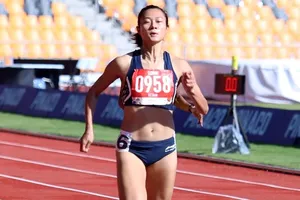 Lê Tú Chinh là một trong những VĐV được chú ý thời gian qua khi đã rời TPHCM chuyển tới đơn vị Cà Mau. Ảnh: D.P