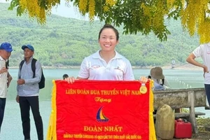 Do bị chậm trả chế độ nên tuyển thủ canoeing Nguyễn Thị Hương đã làm đơn xin rời Vĩnh Phúc. Ảnh: MINH MINH