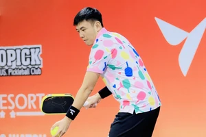 Tay vợt Lý Hoàng Nam có mặt trong 1 số giải pickleball thời gian qua tuy nhiên vẫn đang là gương mặt số 1 quần vợt nam Việt Nam. Ảnh: NGUYỄN ĐẠT