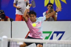 Tay vợt Huỳnh Thiên Phúc đã vô địch nội dung đơn nam tại giải pickleball vô địch quốc gia 2025. Ảnh: PICKLEBALLVN