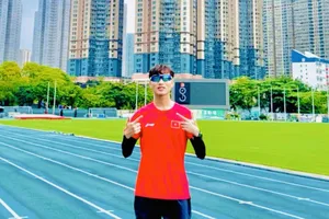 Lê Tiến Long đã giành HCV tại giải ở Hồng Công (Trung Quốc). Ảnh: L.T.LONG