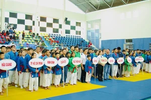 VĐV cả nước góp mặt tại giải kurash vô địch quốc gia 2025. Ảnh: NGUYỄN HỮU