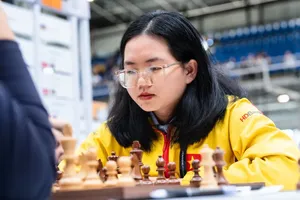 Bạch Ngọc Thùy Dương là thành viên đội TPHCM thi đấu giải cờ vua vô địch đồng đội quốc gia 2025. Ảnh: FIDE