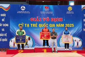 Đơn vị TPHCM có vị trí hạng nhì nội dung nam tại giải đấu năm nay ở Lào Cai. Ảnh: MINH MINH